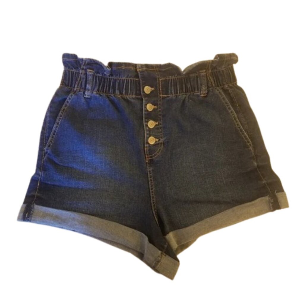 Jean Layering Shorts NoBo High Waisted Jean Paperbag Shorts | Spring Essential